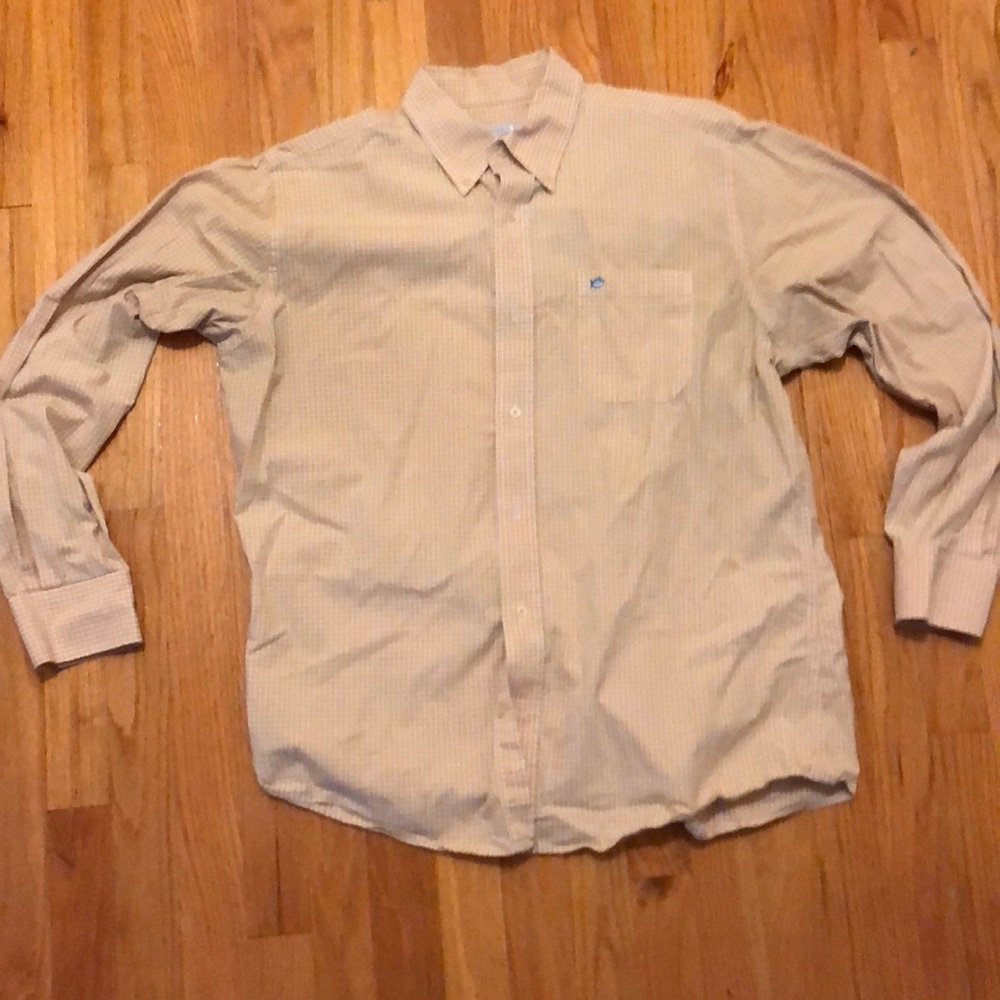 SOUTHERN TIDE button down, orange/white